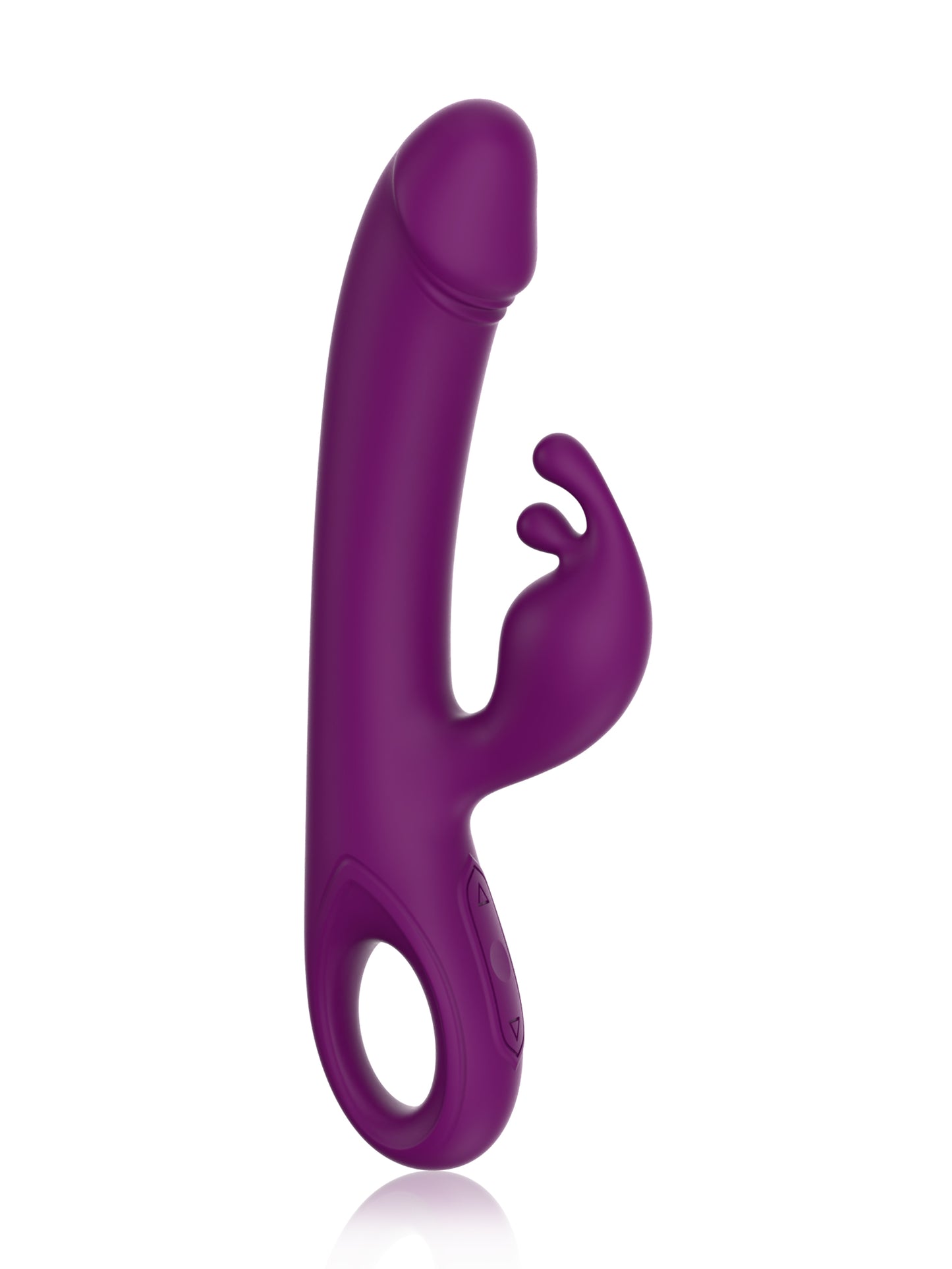 Double Point Thick Silicone Raised Stimulation Vibrator