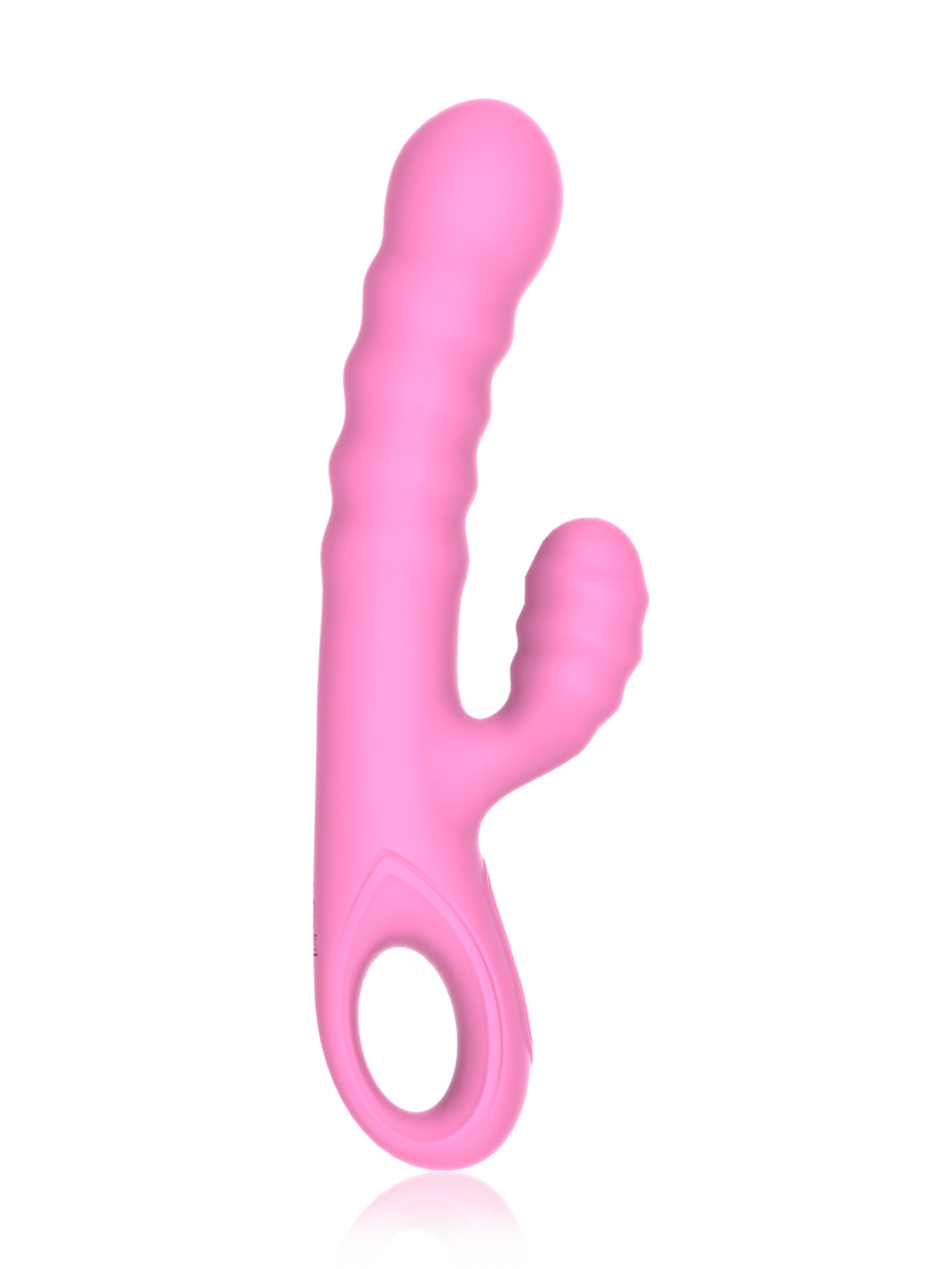 Thick Silicone Threaded Clit Stimulator Vibrator