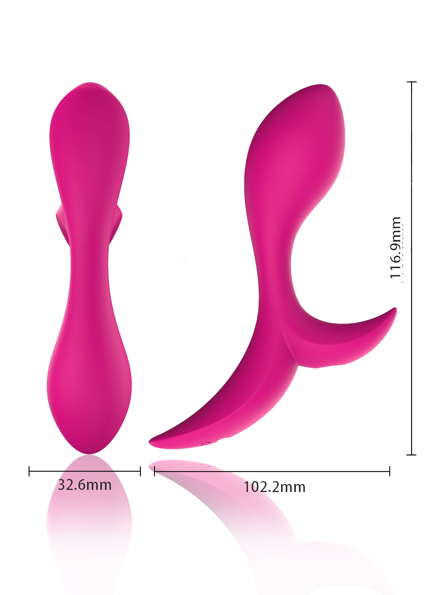 Whale Tail Shape Anal Vibrator