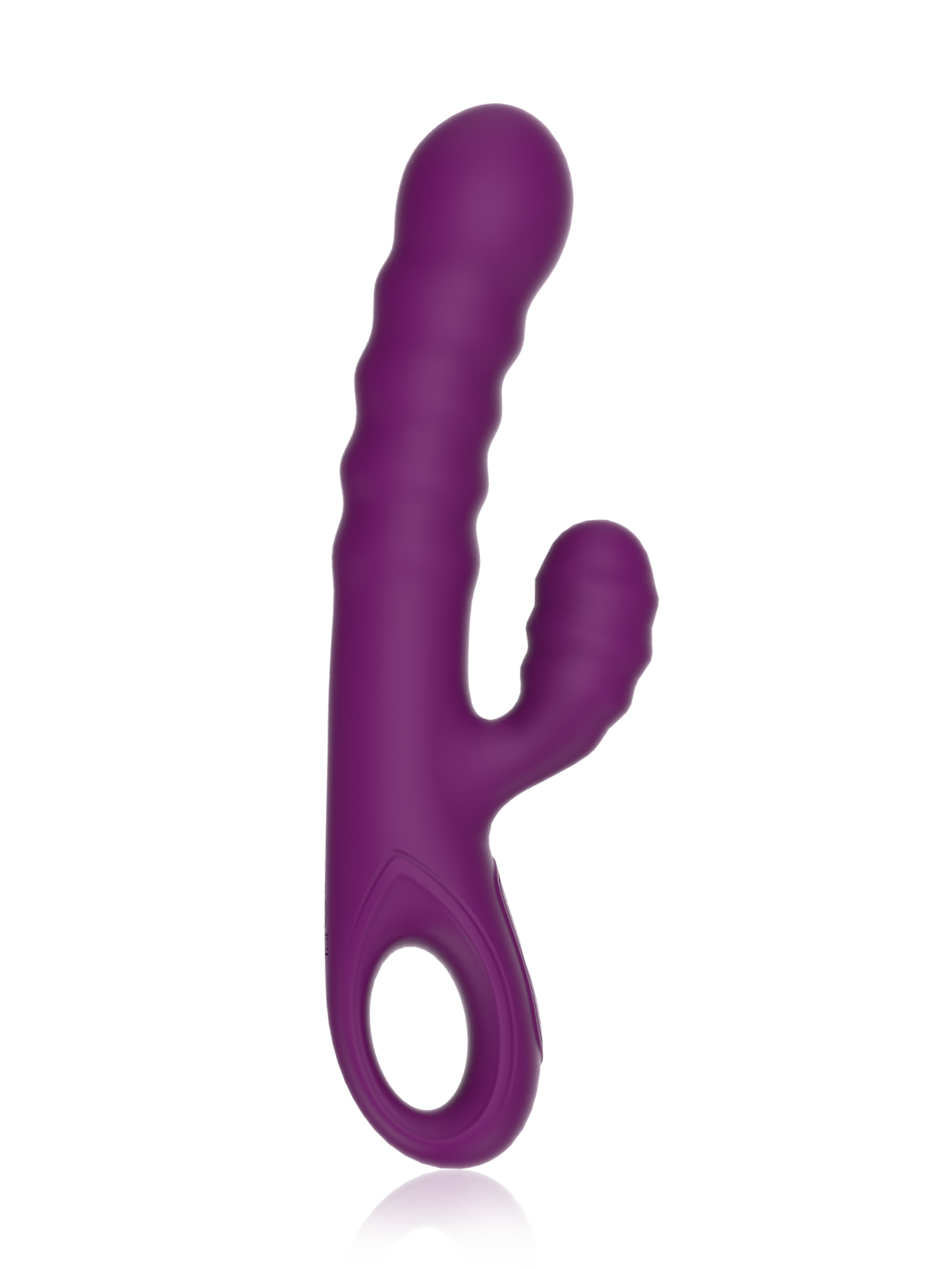 Thick Silicone Threaded Clit Stimulator Vibrator